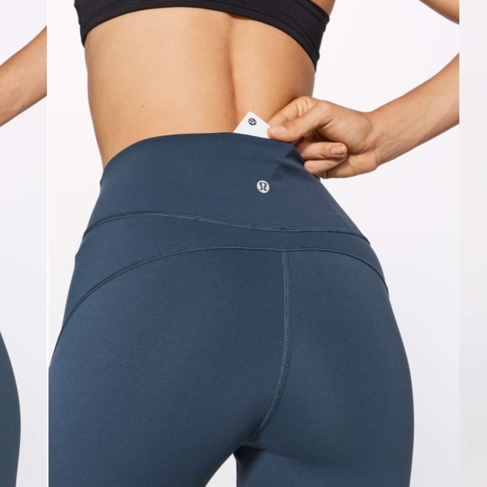 💙 MACH BLUE Lululemon In Movement 25” Leggings 8